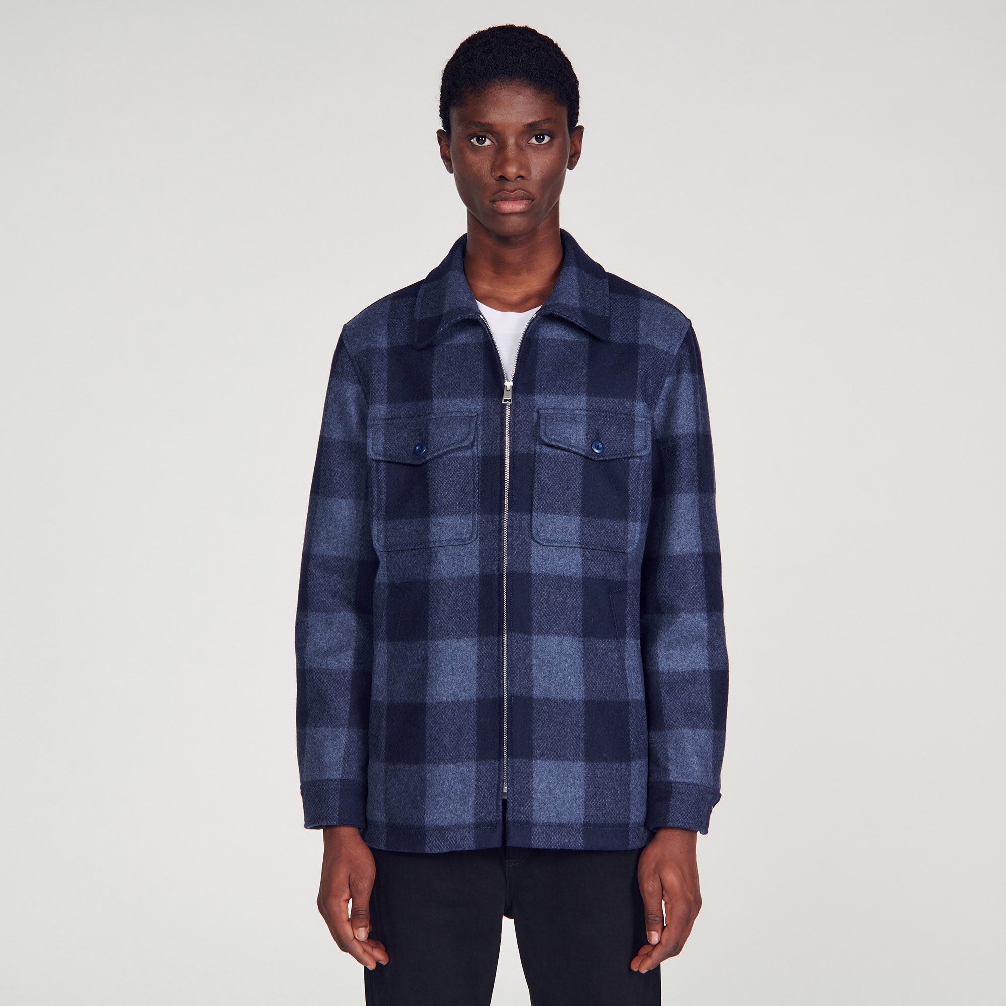 CHECK JACKET - 5