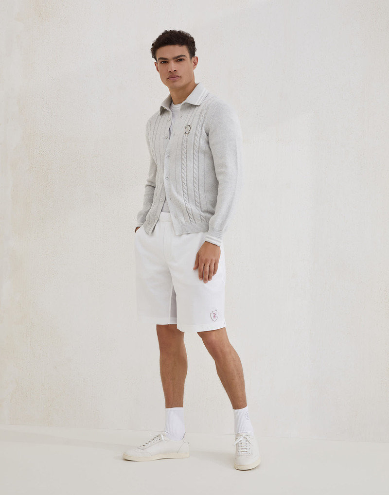Cotton jersey crew neck T-shirt with logo 5