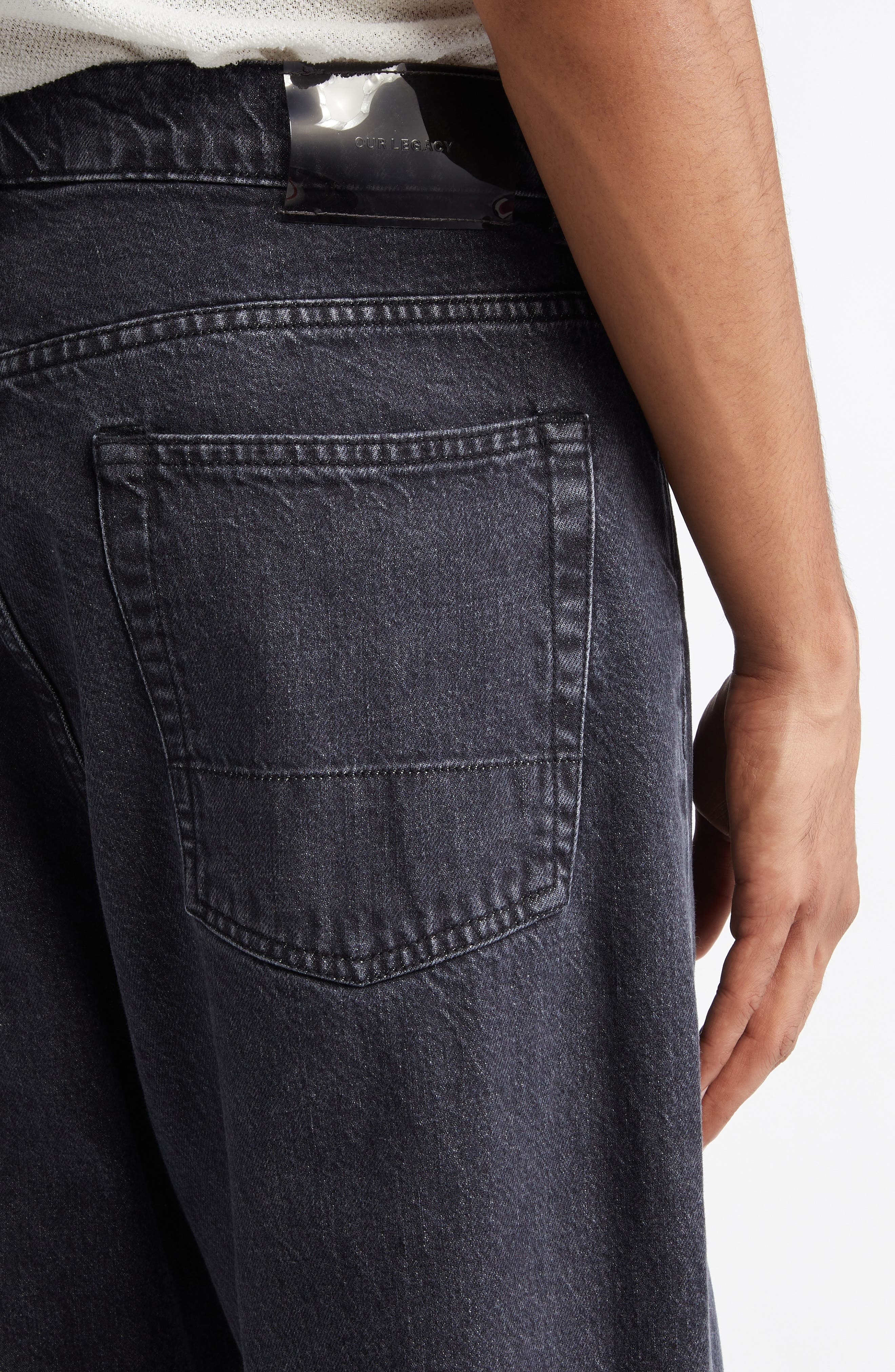 OUR LEGACY Third Cut Wide Leg Jeans in Supergrey Wash at Nordstrom - 5