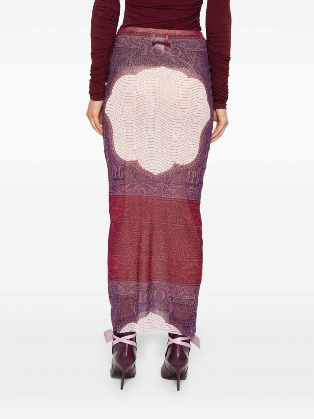 graphic-print pencil skirt - 4