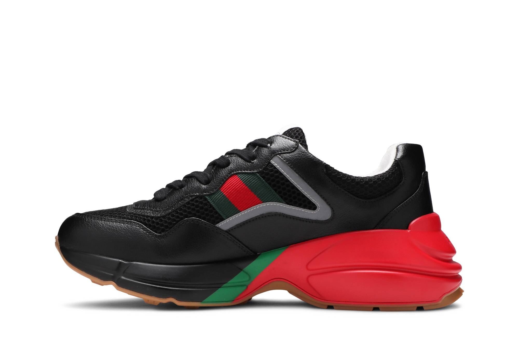 Gucci Rhyton 'Black Red Green Reflective' - 3