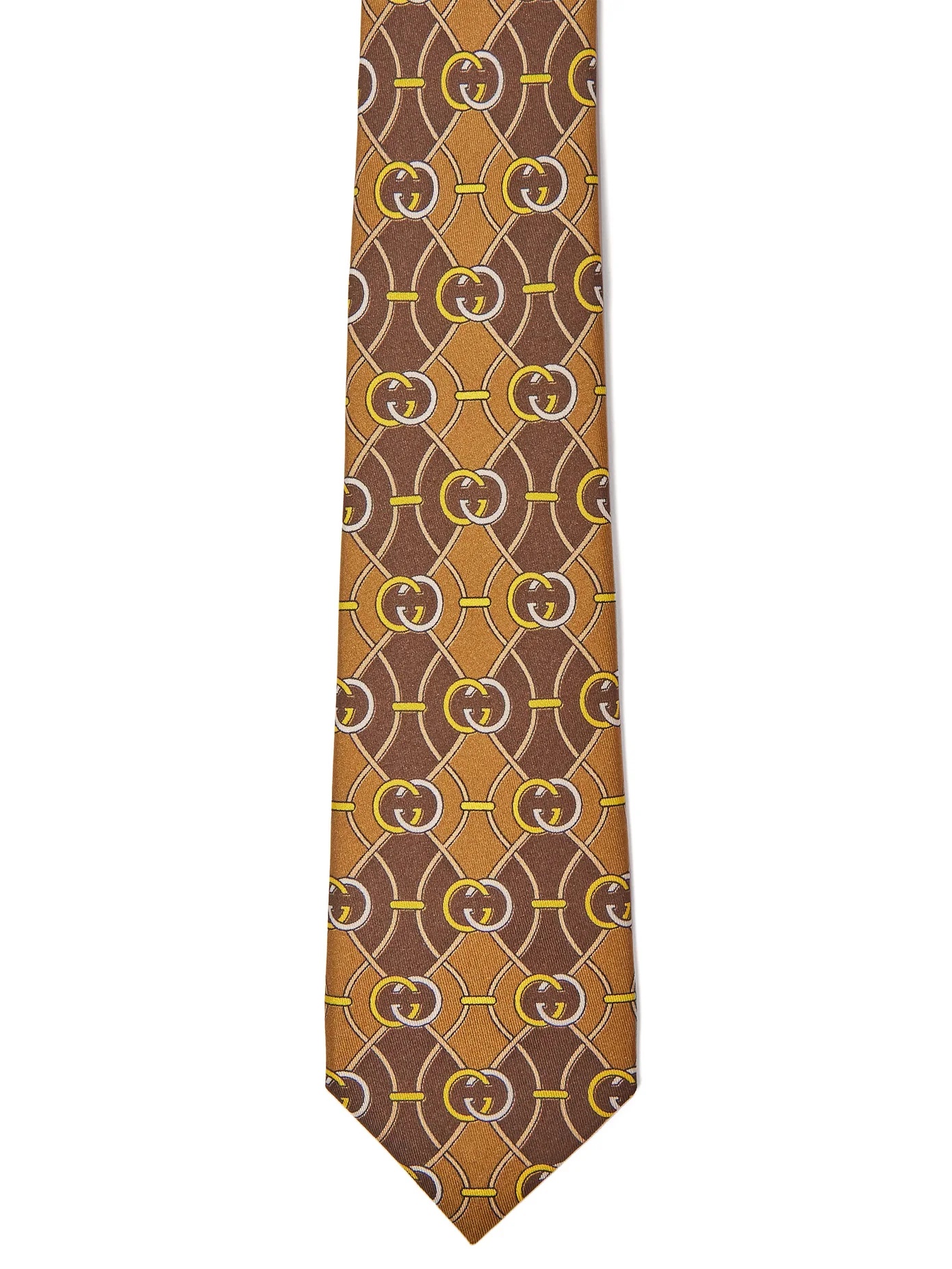 GG-print silk satin-twill tie - 3