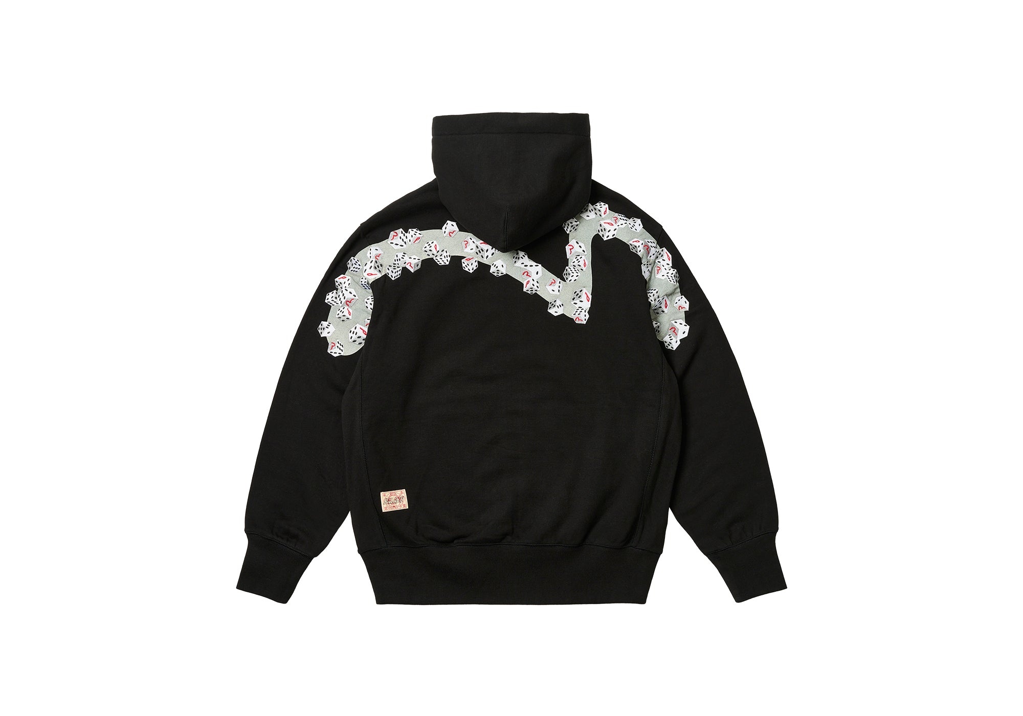 PALACE EVISU ZIP HOOD BLACK - 2