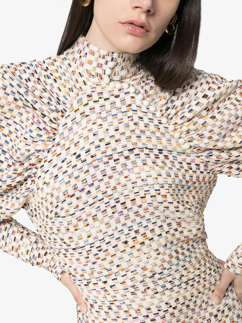 Kim pouf-sleeve mini dress 5