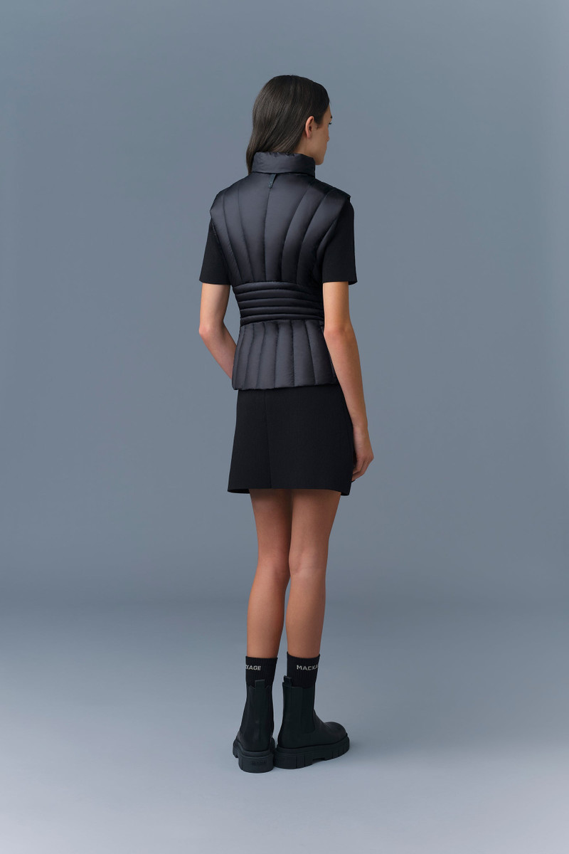 LILYAN light down vertical quilted Vest 4