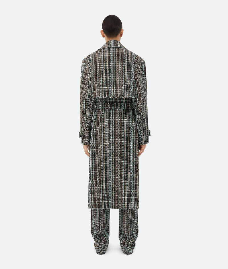 Cotton Check Trench Coat 3