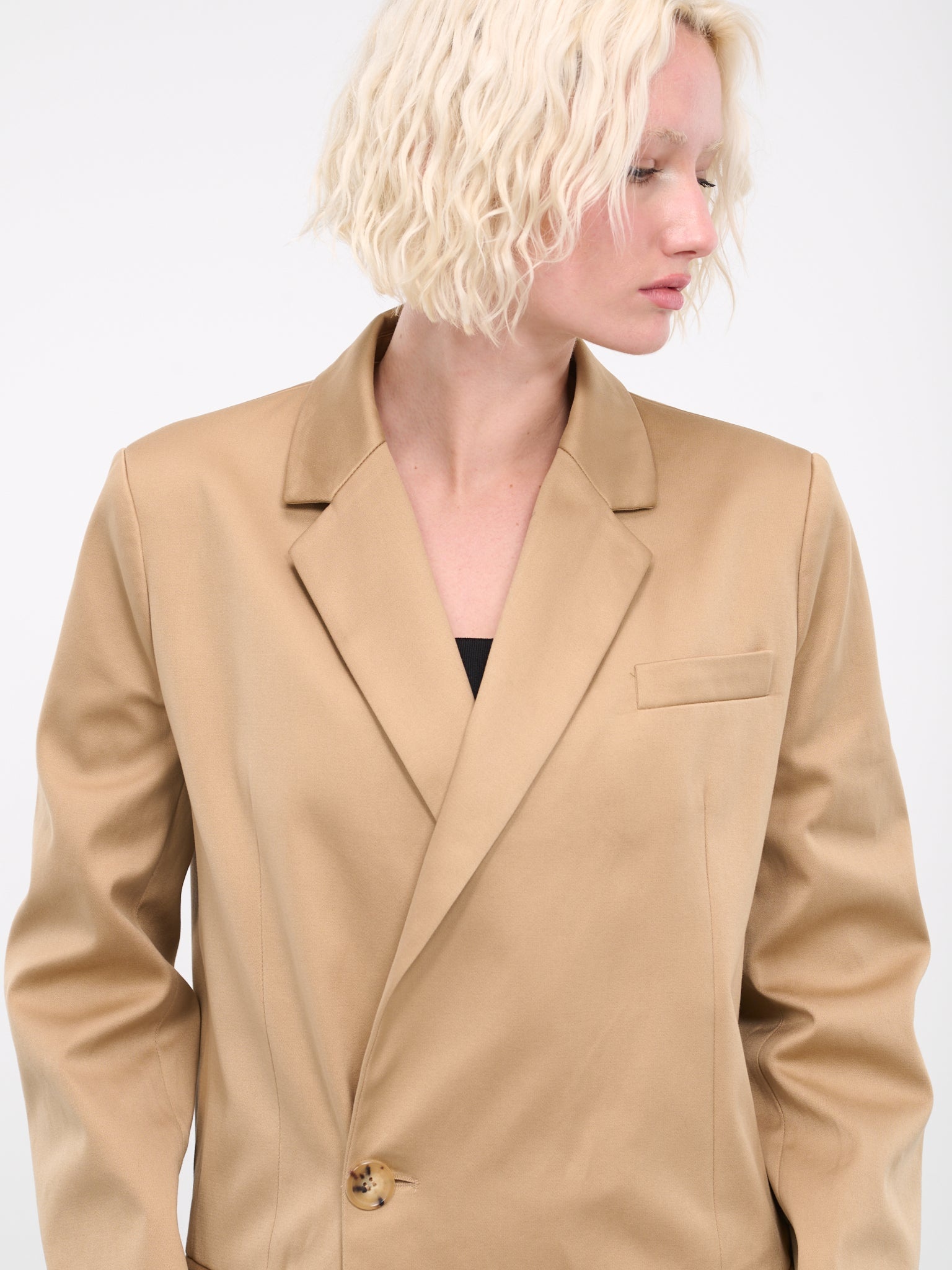 Double-Breasted Tailored Coat - 4