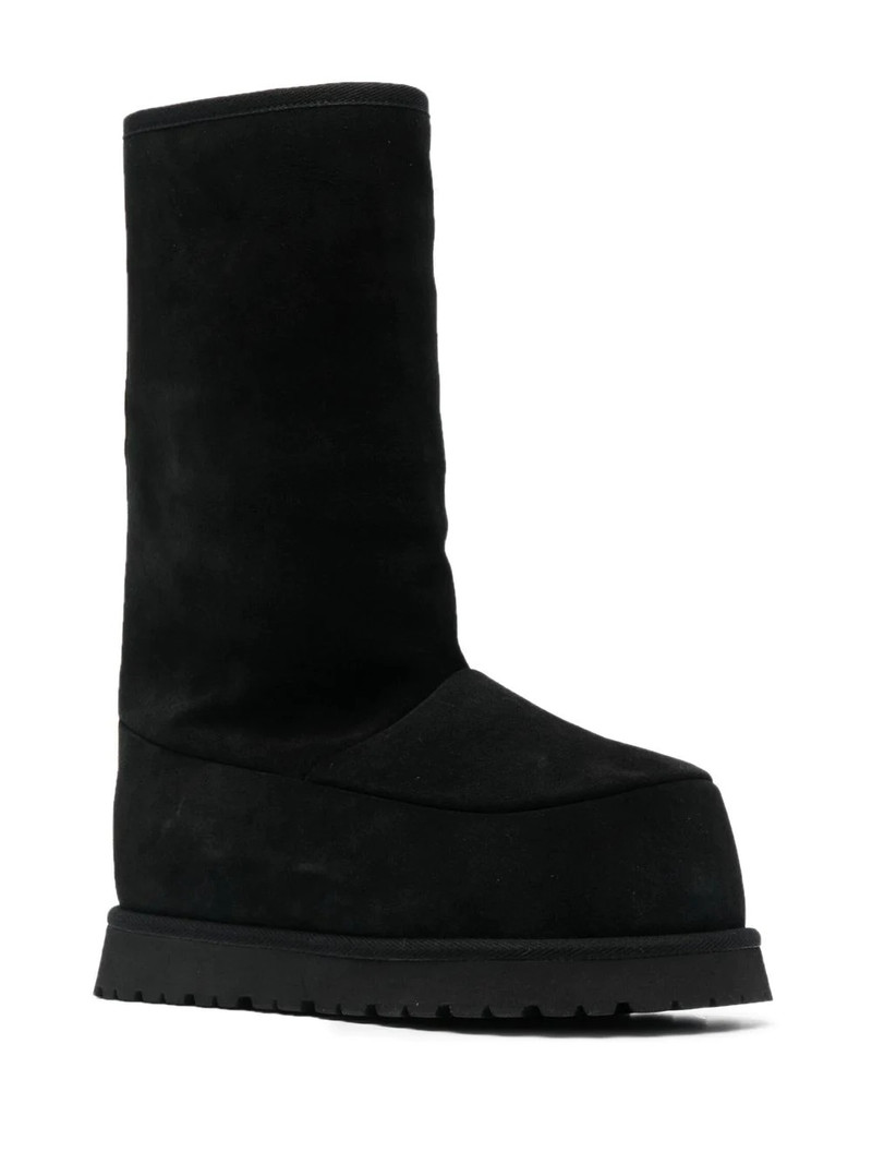 MM6 Maison Margiela knee-high round-toe boots outlook