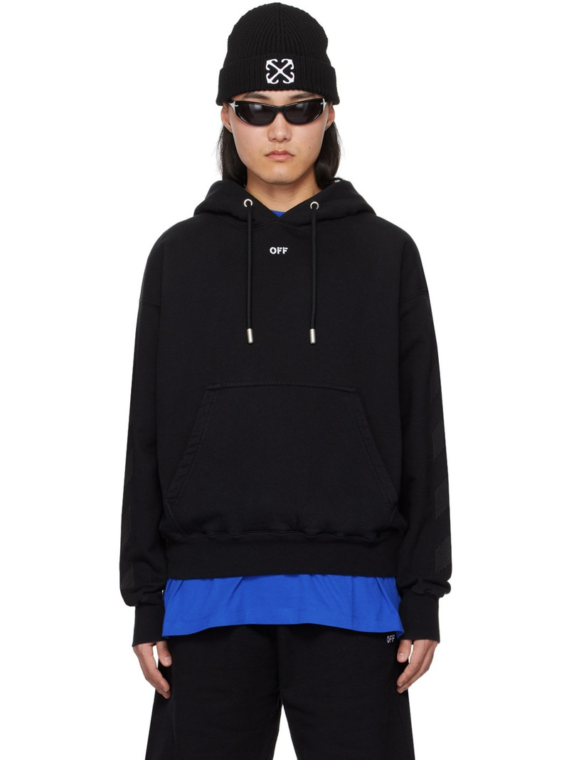 Black Cornely Diags Hoodie 1