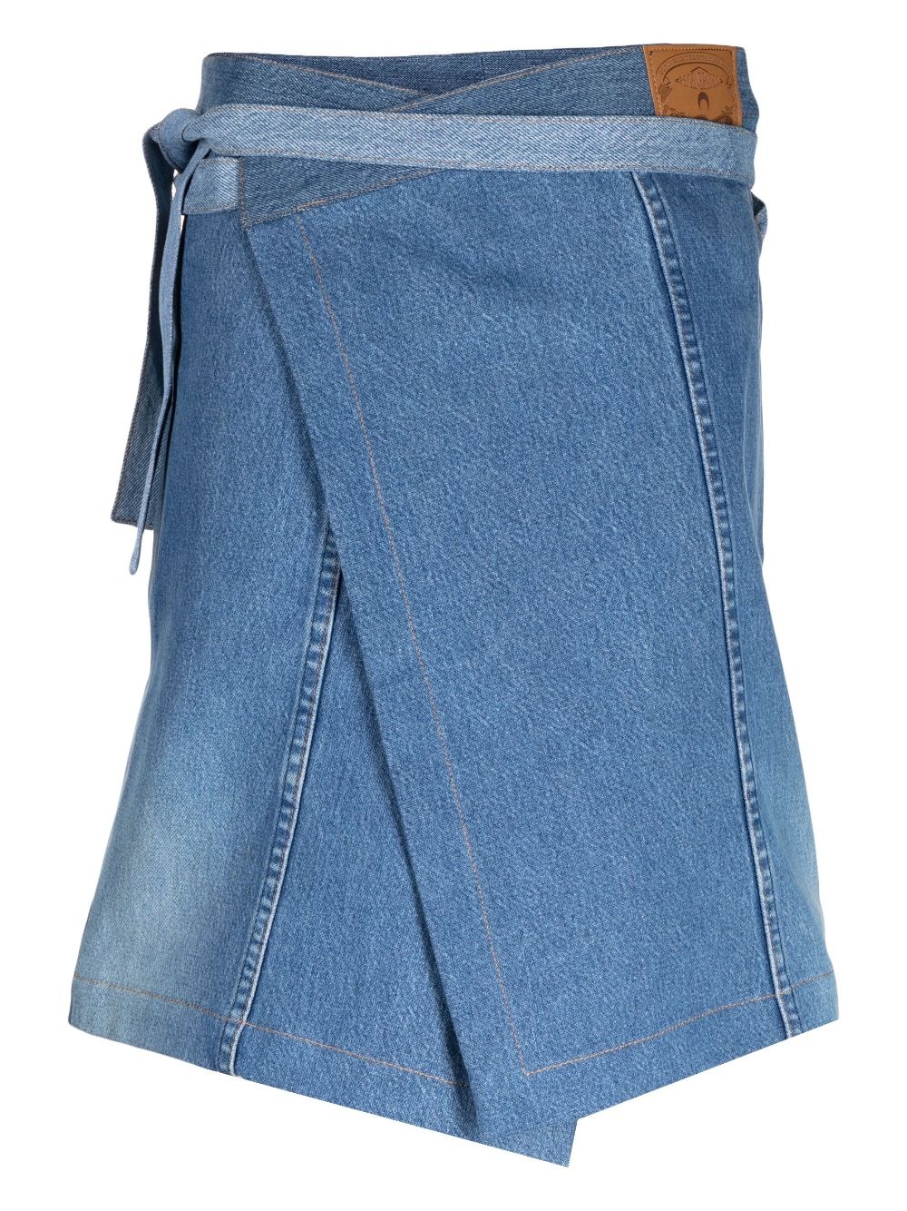 Moonogram denim apron - 1