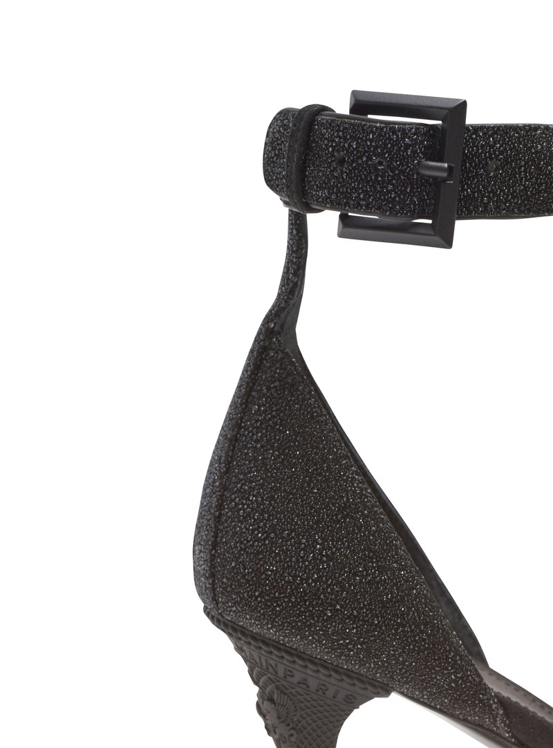 Moneta leather sandals with micro beads 6