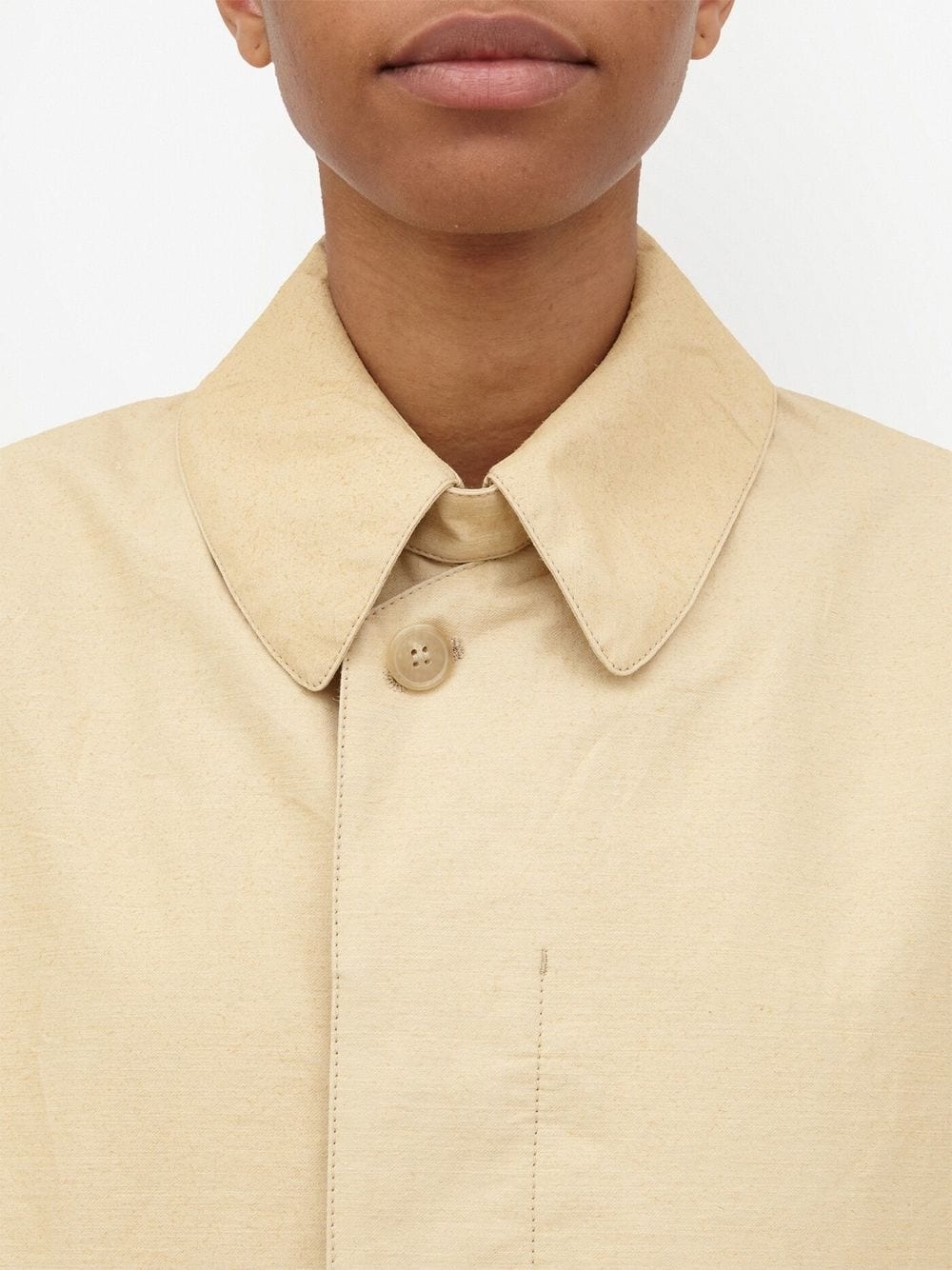 single-breasted trench coat - 5