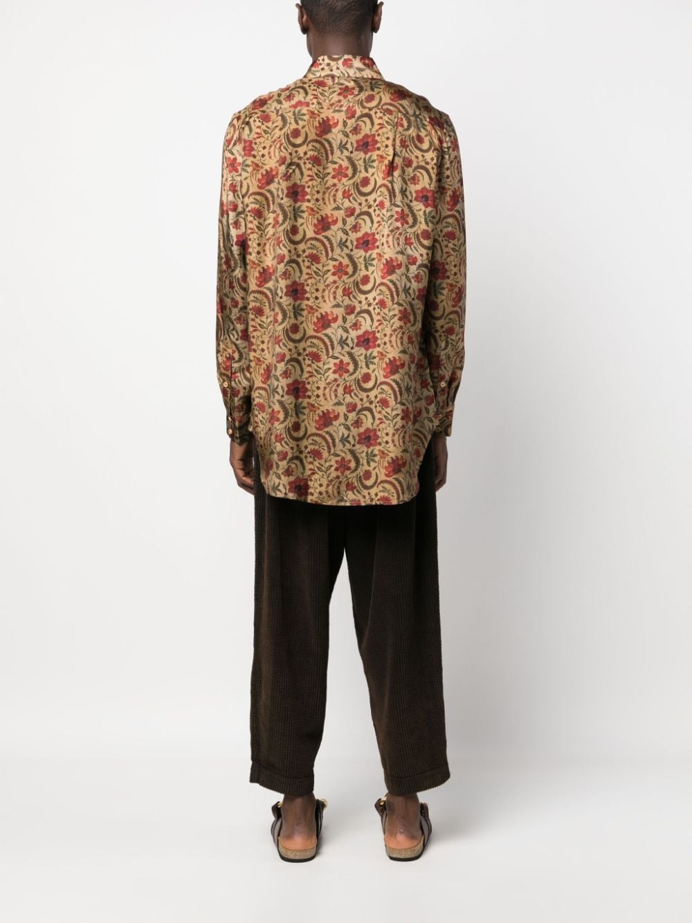 floral-print long-sleeved shirt - 4