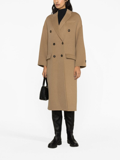 Brunello Cucinelli double-breasted virgin-wool coat outlook