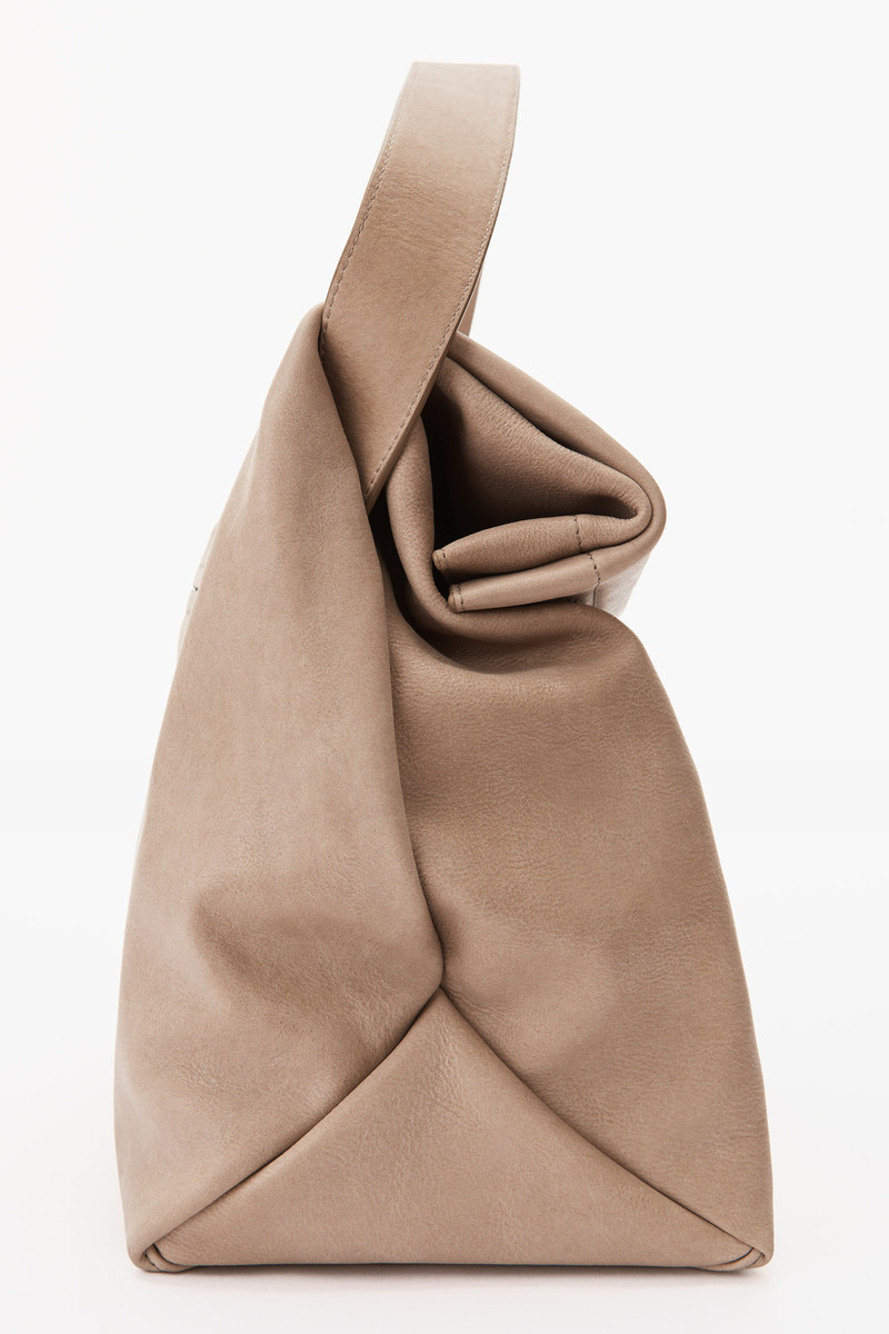 LARGE LUNCH BAG IN WAXED LEATHER 4