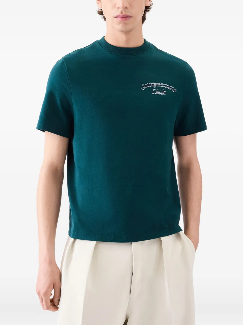 Jacquemus Men The Club Embroidered T-Shirt - 2