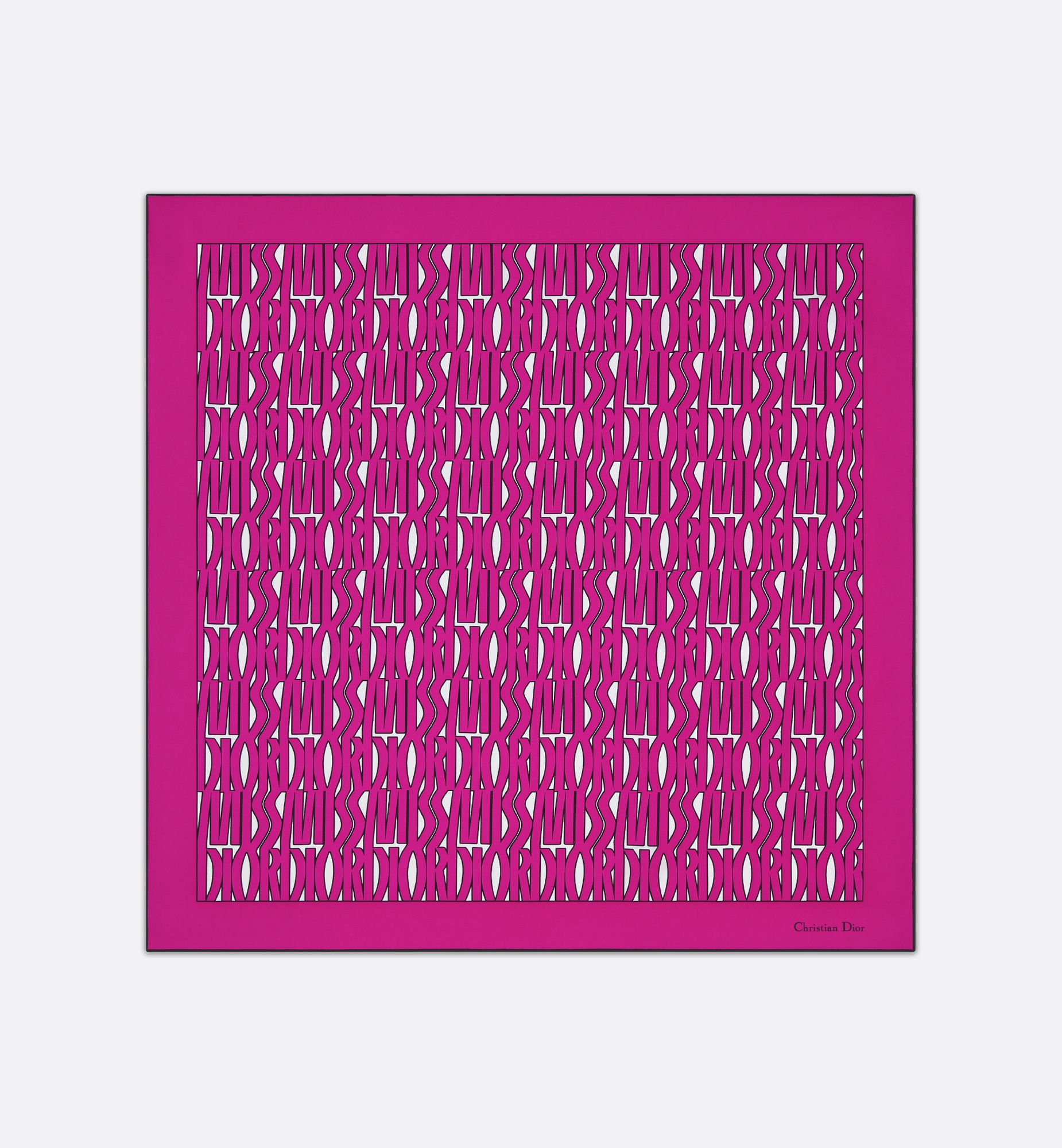 Miss Dior Allover 90 Square Scarf - 1