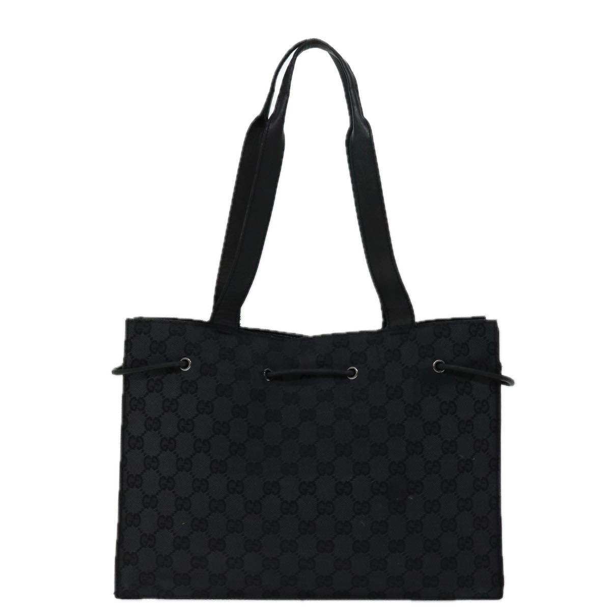 GUCCI GG Canvas Tote Bag Black 002 - 2
