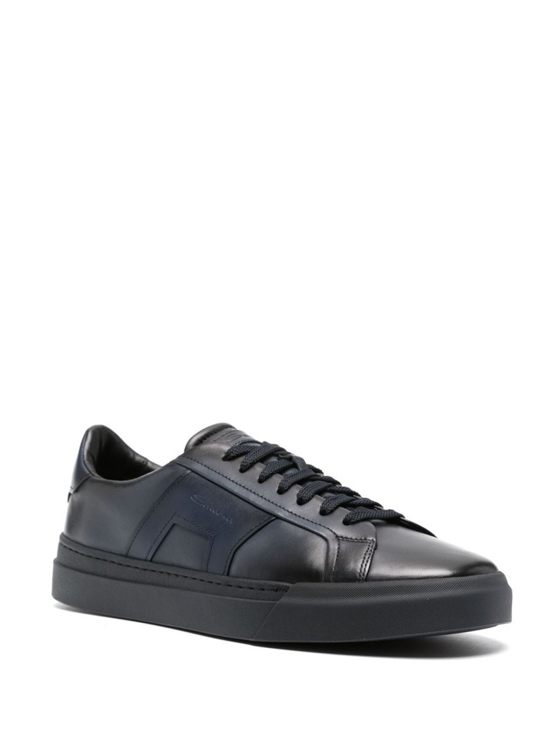 Santoni logo-debossed sneakers outlook