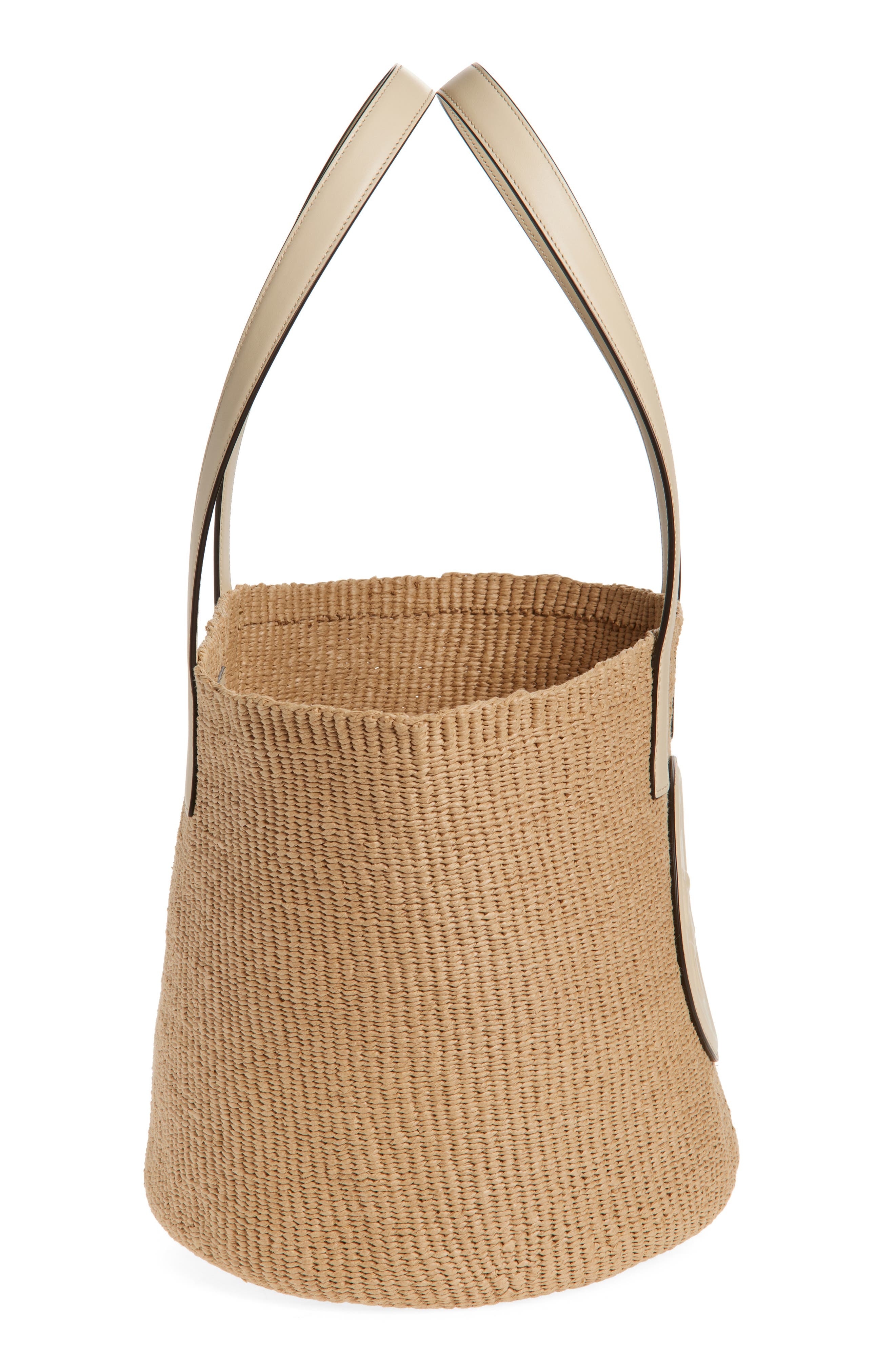 Chloé Large Horse Medal Basket Bag in Deep Ivory at Nordstrom - 6
