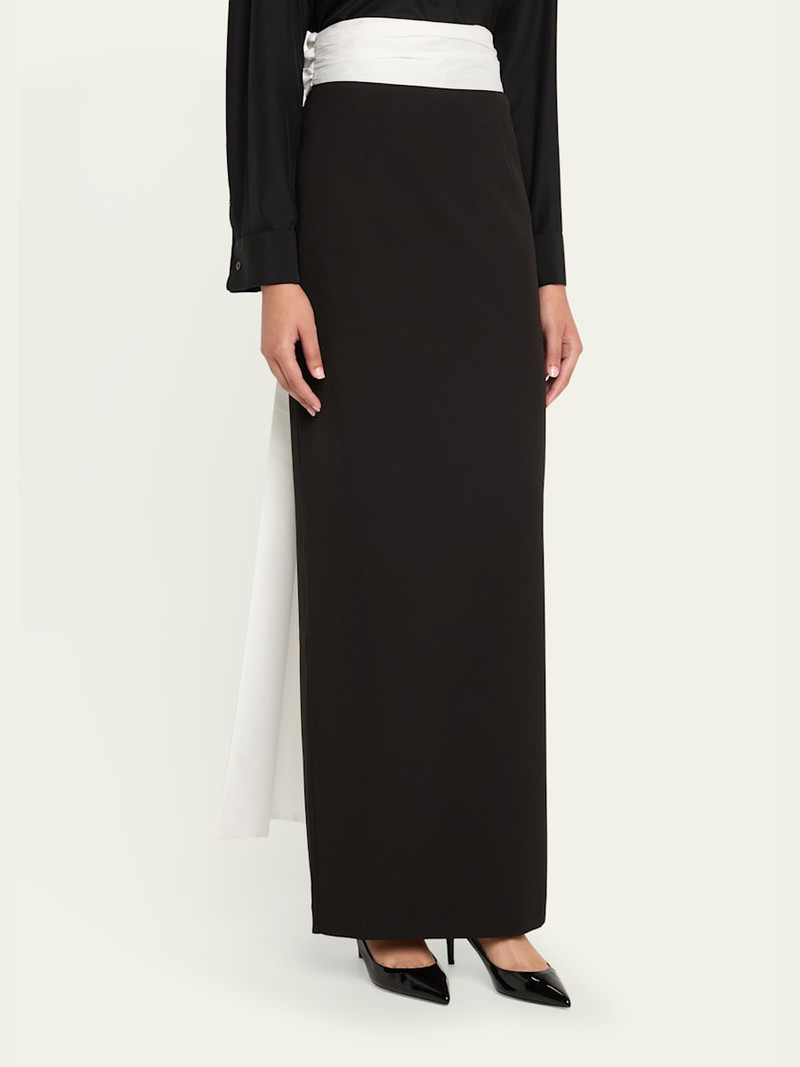 BERNADETTE Bow Column Maxi Skirt outlook