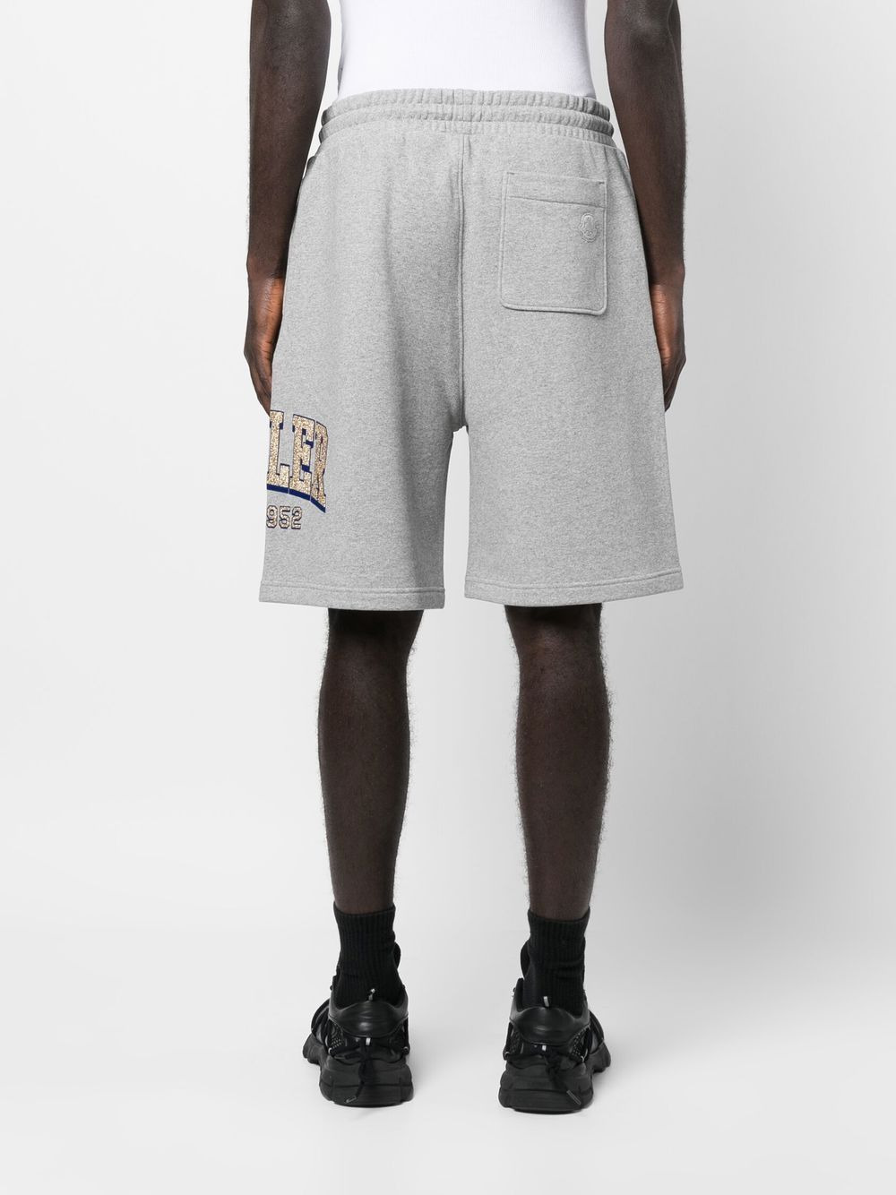 logo-print shorts - 4