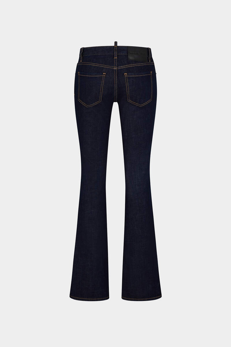 DSQUARED2 DARK RINCE WASH MEDIUM WAIST FLARE JEANS outlook