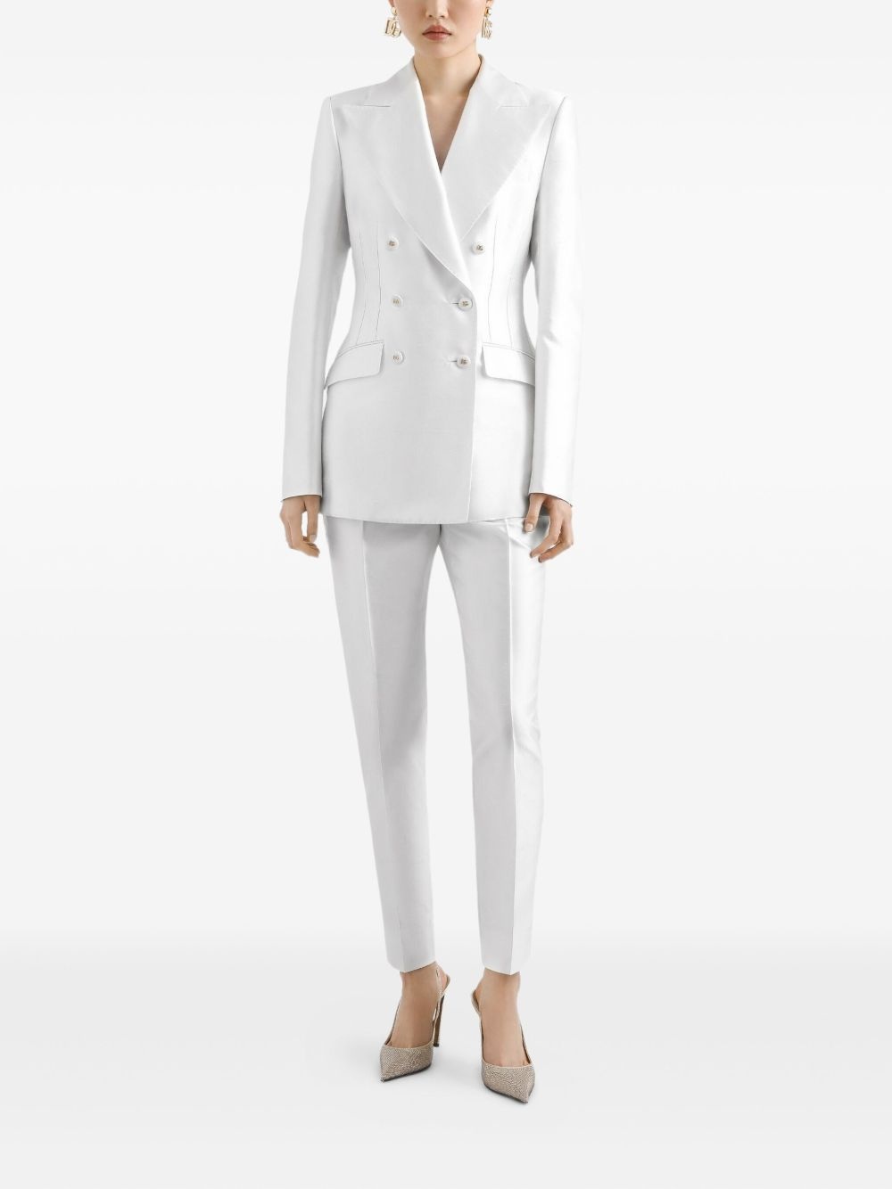 stretch-silk blazer - 2