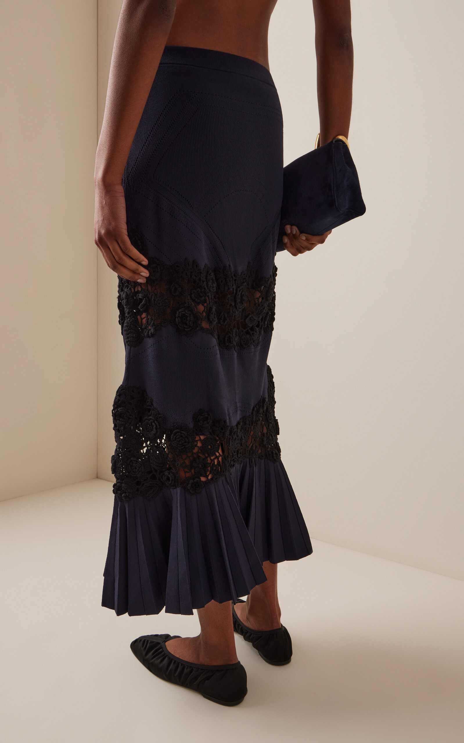 Madeline Knit Maxi Skirt navy - 4