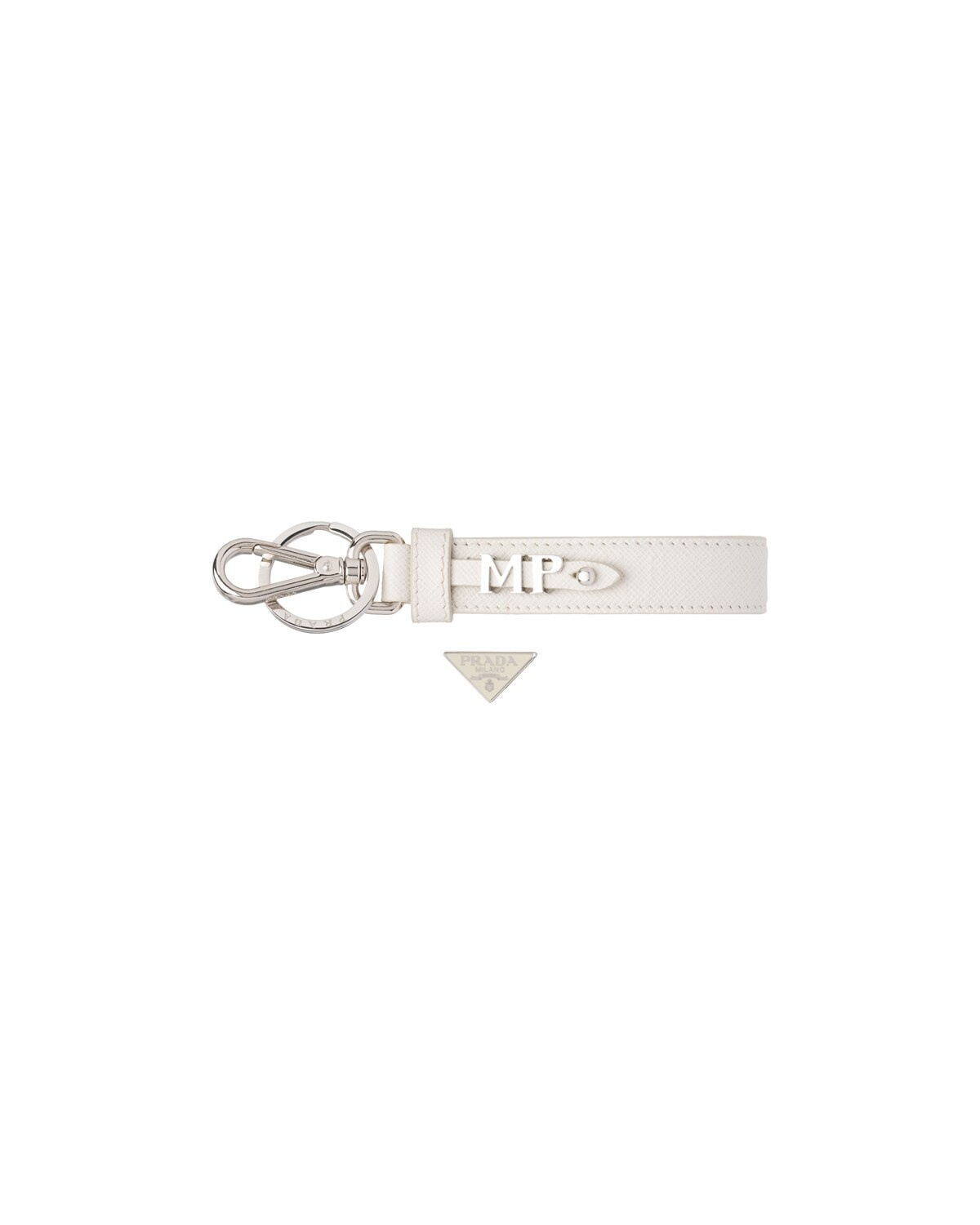 Customized Saffiano leather keychain - 4