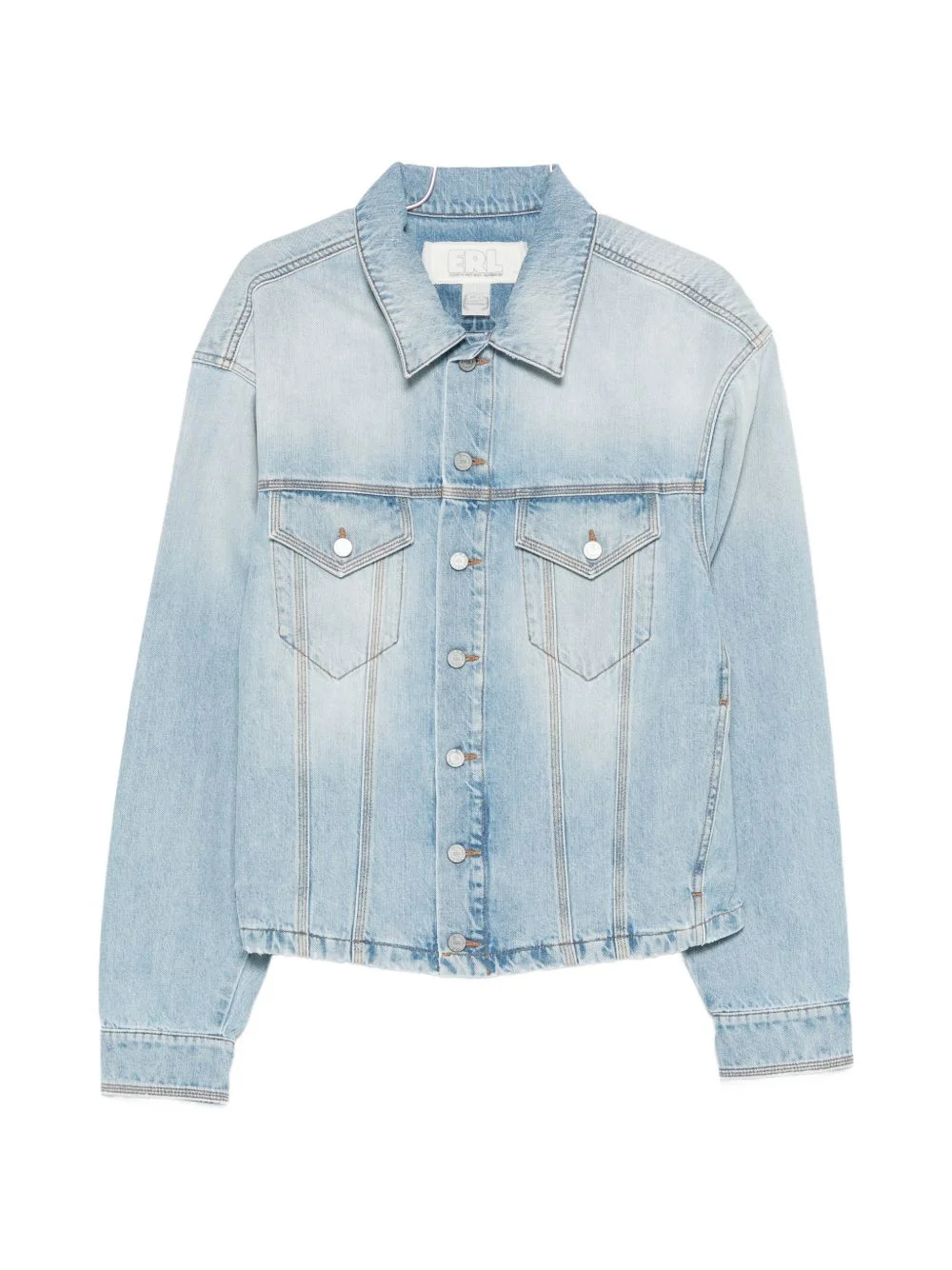 flap-pocket denim jacket - 1