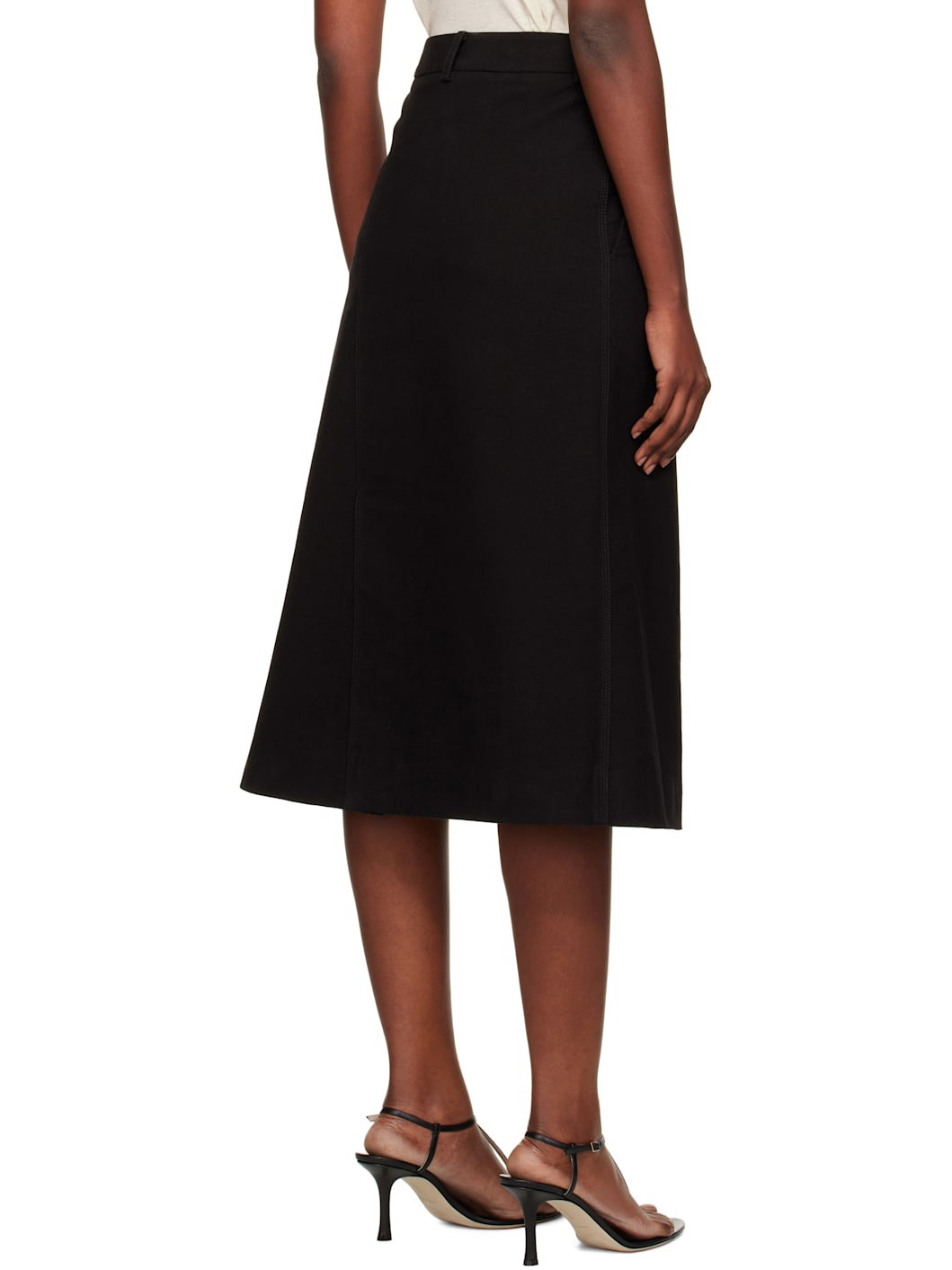 Black Grace Midi Skirt - 3