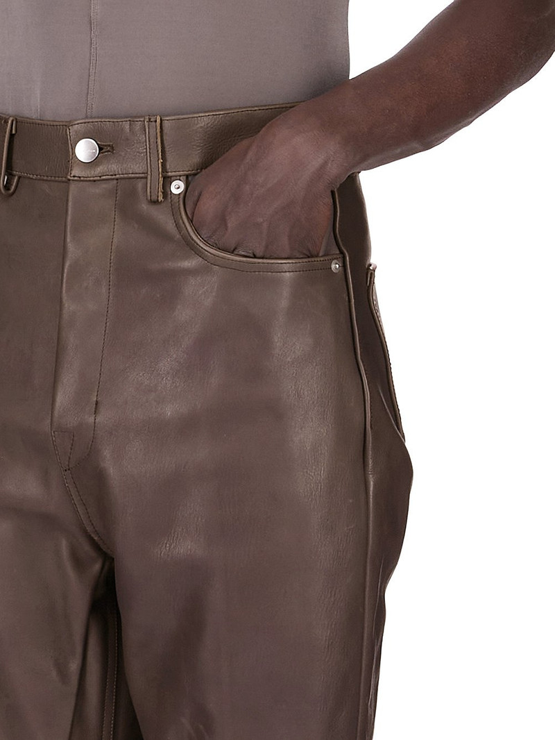 Gray Concordians Runway Bolans Leather Pants 4