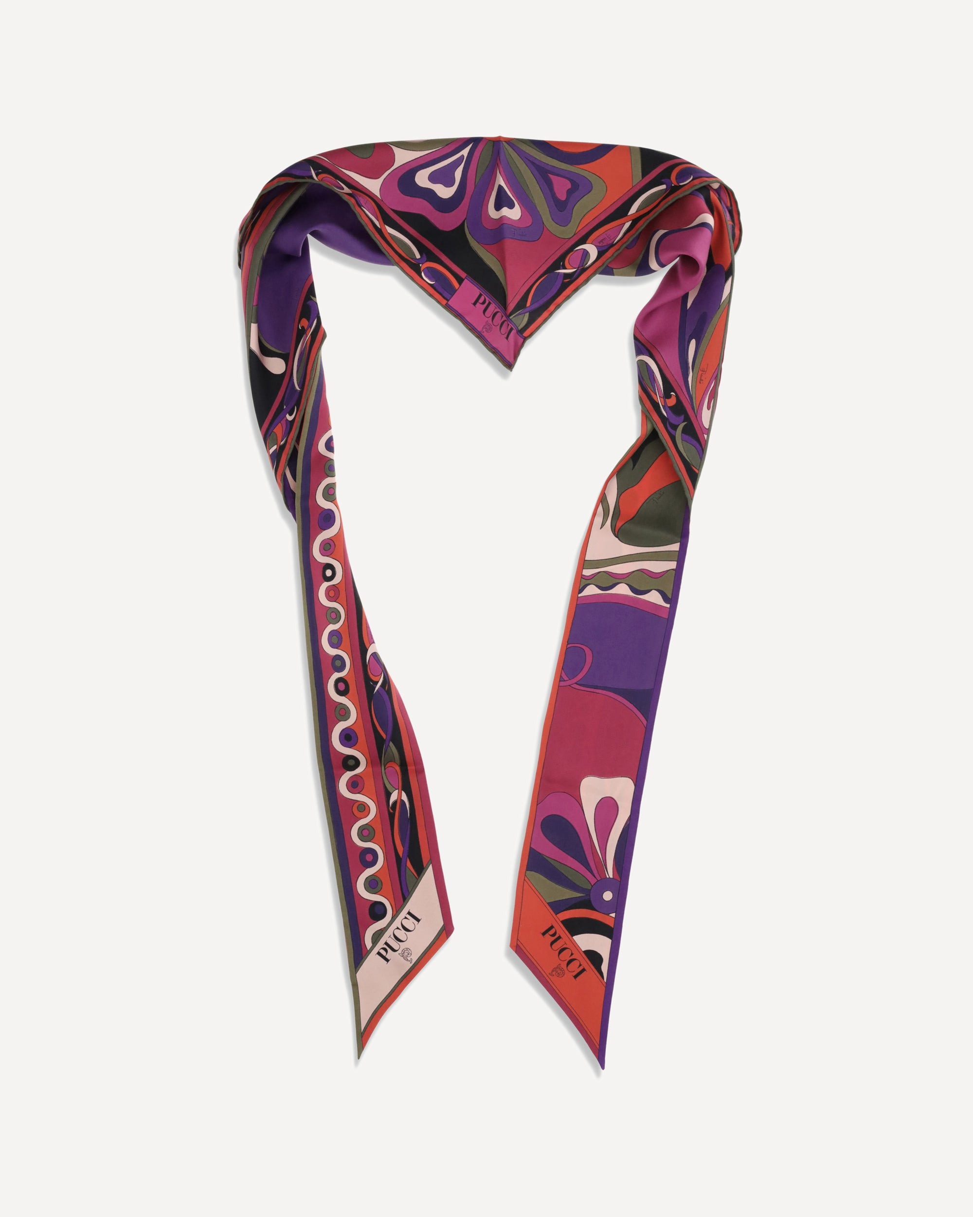 Silk triangle Scarf - 2