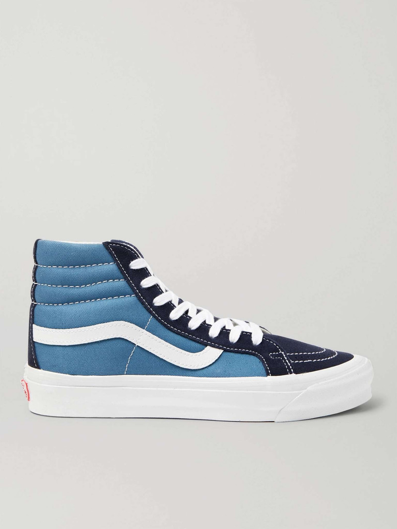 OG SK8-Hi LX Leather-Trimmed Suede and Canvas High-Top Sneakers - 1