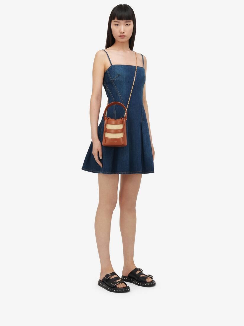 Women's The Rise Mini Bucket in Tan/natural - 2