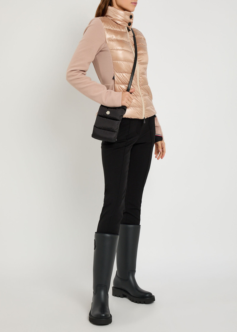 Moncler Quilted zip up Fleece Jacket 4