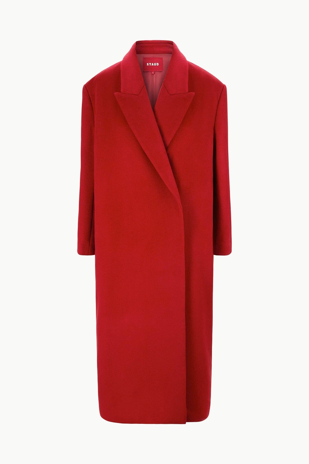 STAUD SERGE COAT ROUGE - 1