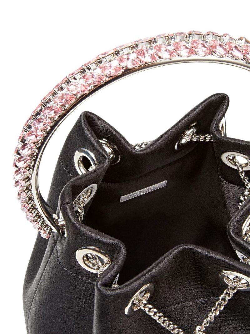 Bon Bon crystal-embellished satin bag - 4