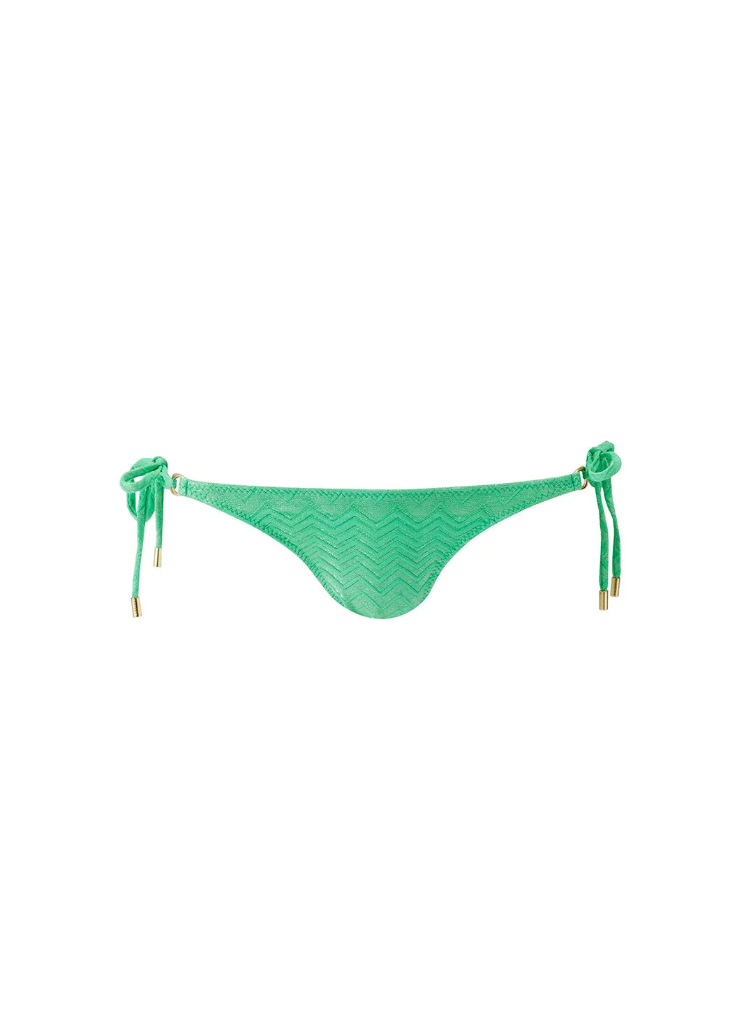 KEY WEST ZIGZAG GREEN BIKINI BOTTOM - 1