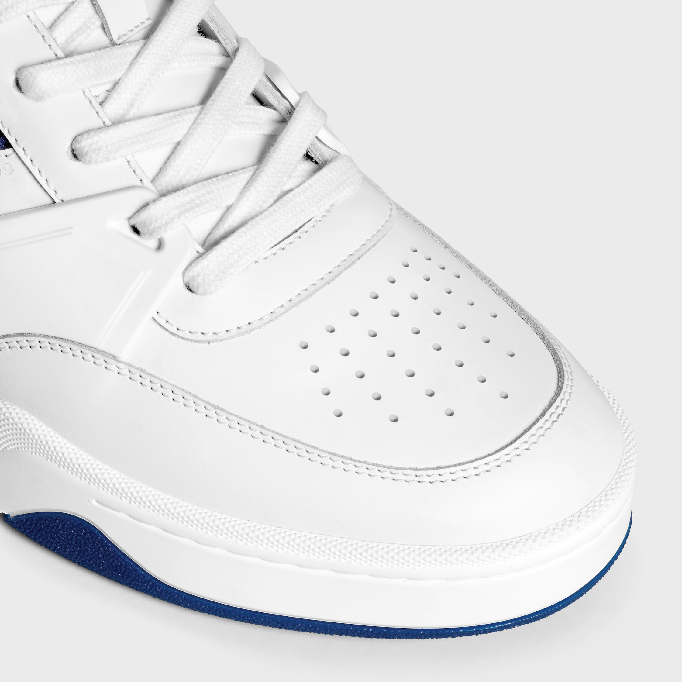 CELINE TRAINER CT-09 LOW LACE-UP SNEAKER in CALFSKIN AND MESH - 4