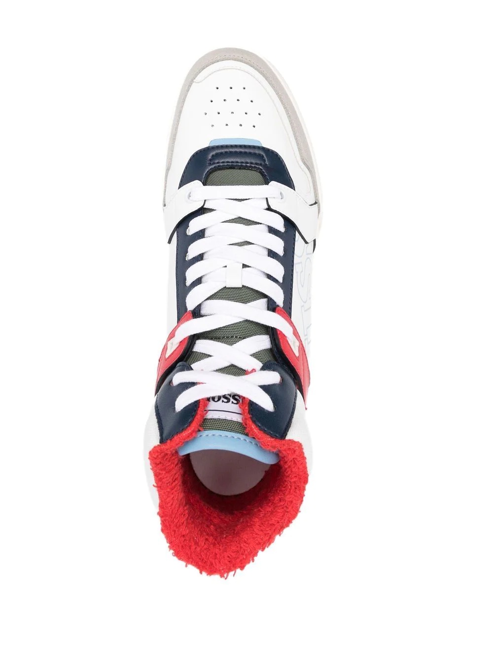 side logo-print high-top sneakers - 4