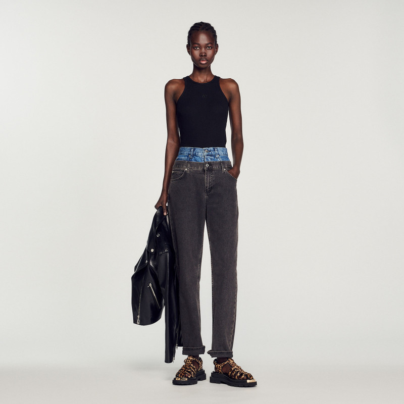 Sandro Double S logo tank top outlook