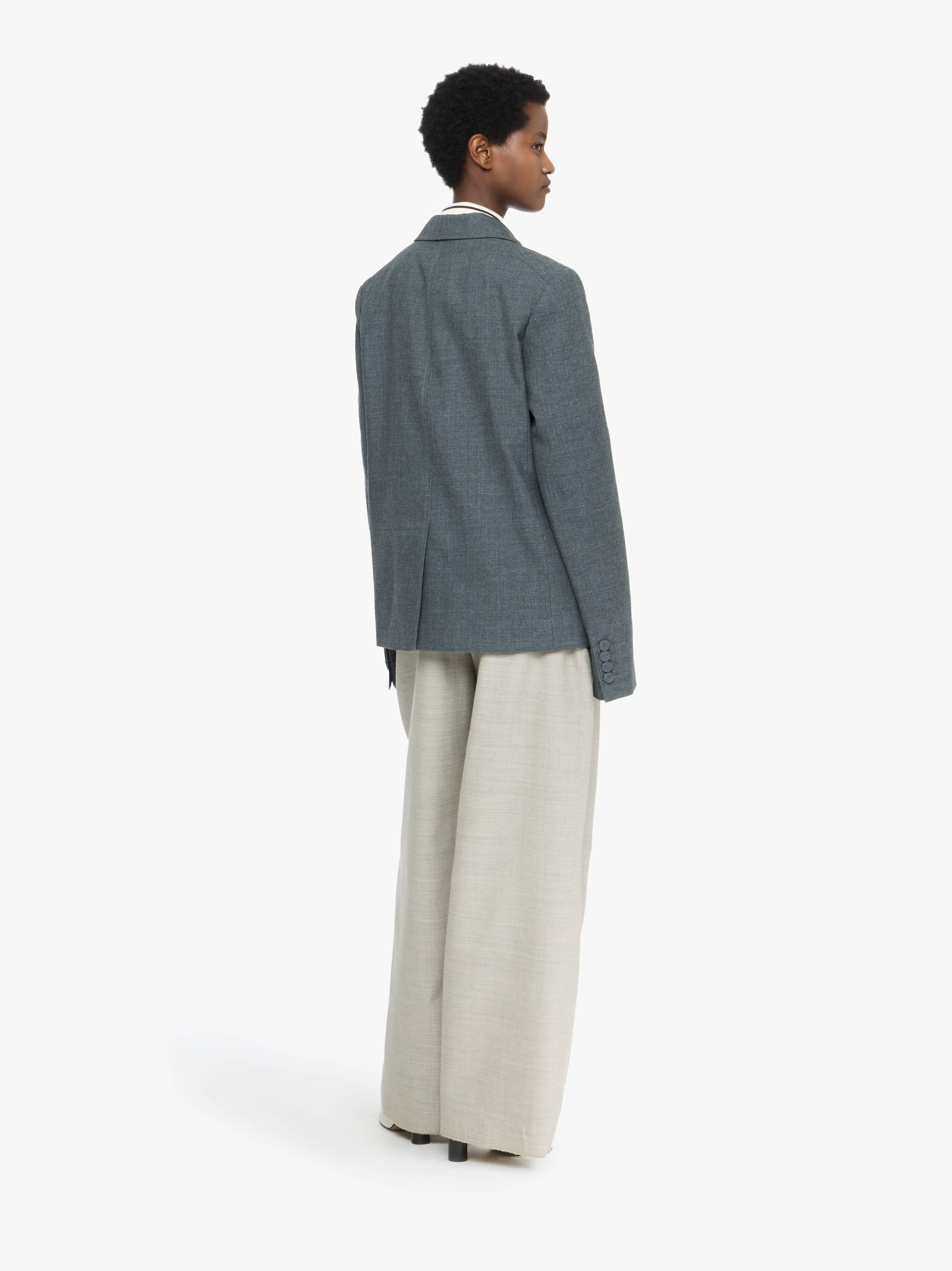 DOUBLE BREASTED TAILORED JACKET - 3
