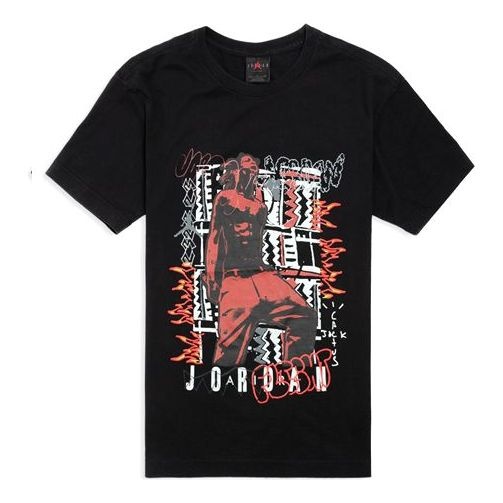 Air Jordan x Cactus Jack by Travis Scott Air Jordan MJ 2 T-Shirt 'Black' CK4030-010 - 1