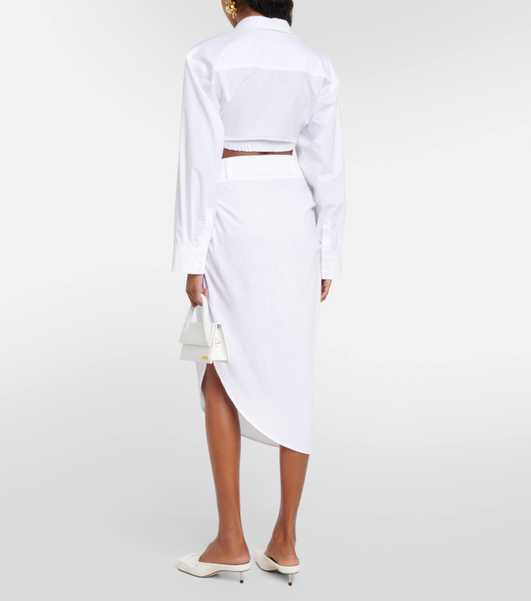 La Jupe Saudade draped midi skirt - 3