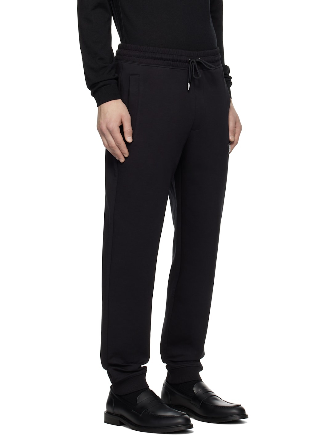 Black Stacked Logo Tracksuit Sweatpants - 2