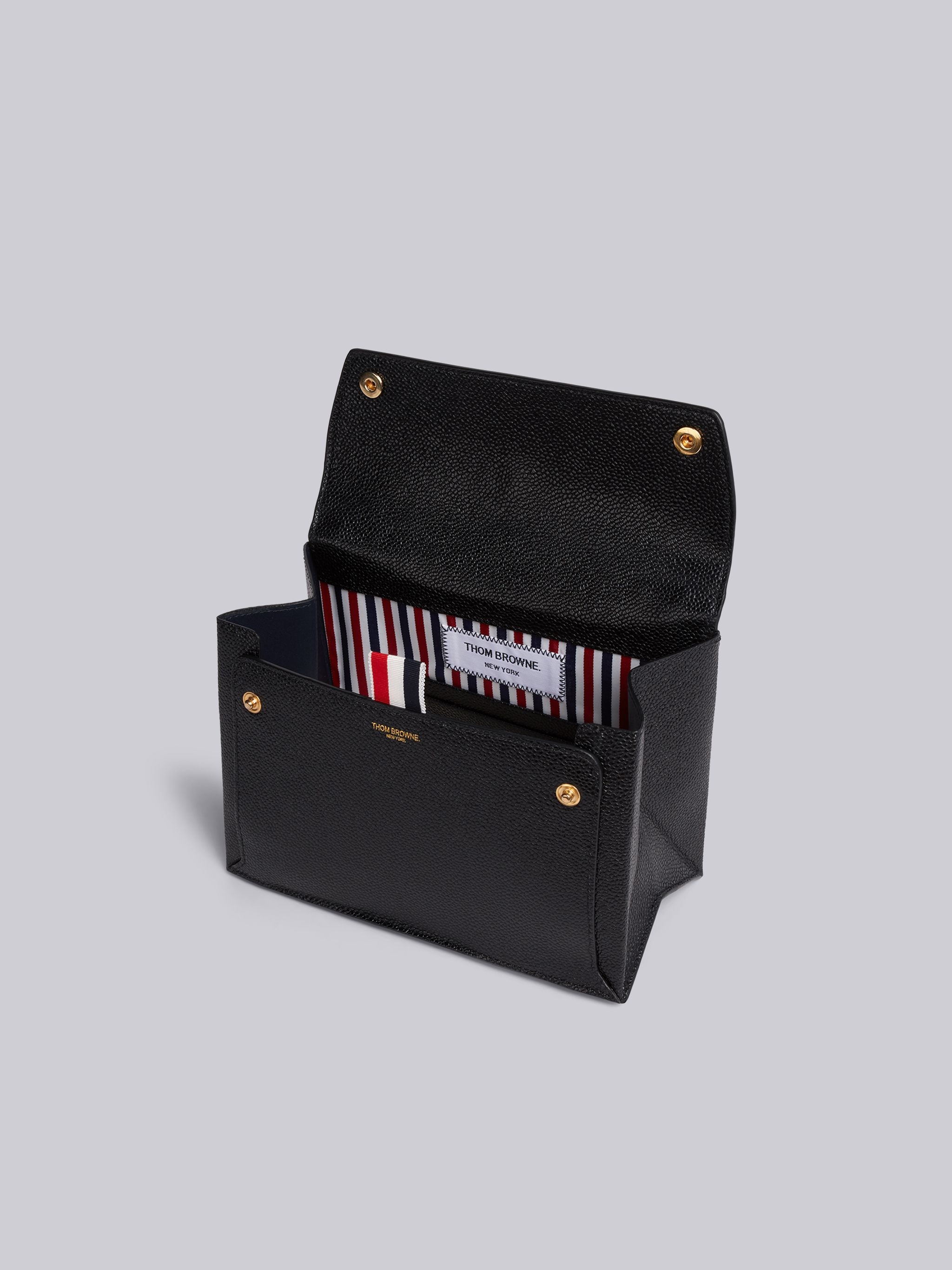 striped strap clutch bag - 5