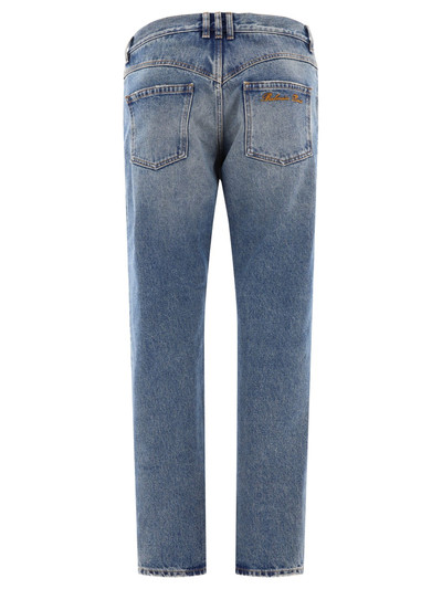 Balmain With Logo Embroidery Jeans Blue outlook