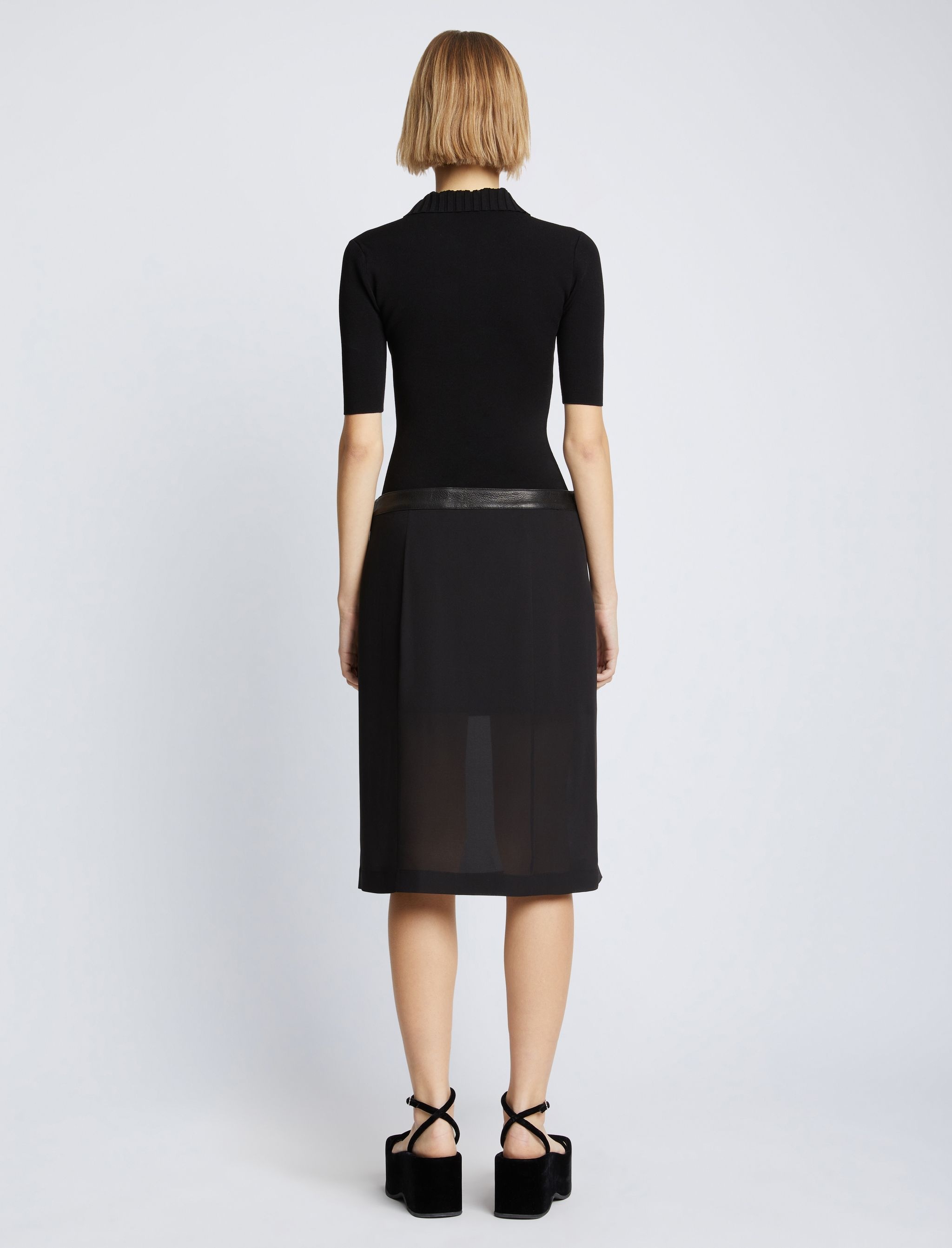 Crepe Chiffon Skirt - 4